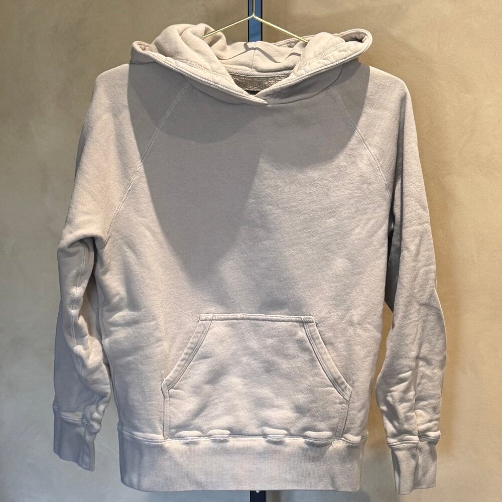 Civilianaire (Lucky Brand Jeans founders) Fleece Beige 100% Cotton Hoodie Size L